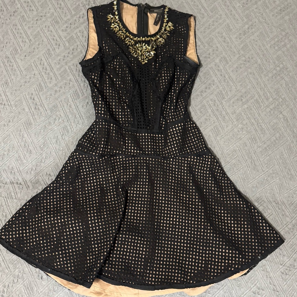 BCBG Black and Gold Women's Dress